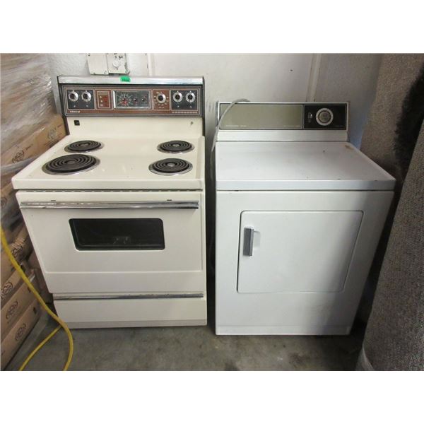 Electric Admiral Stove & McClary Clothes Dryer