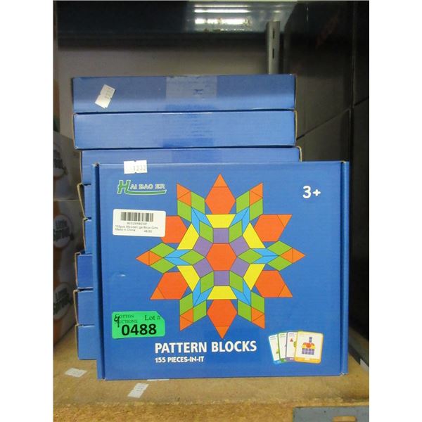 9 New 155 Piece Pattern Block Puzzles - Age 3+