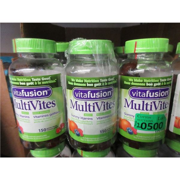 12 Bottles of 150 MultiVites Gummies