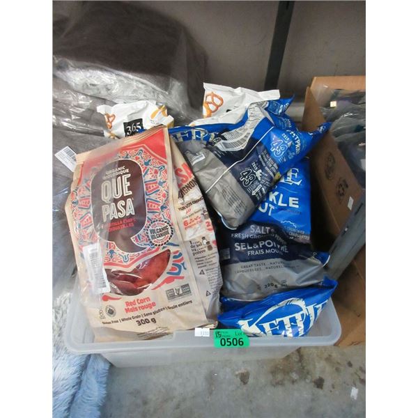 15 Bags of Assorted Chips and Pretzels