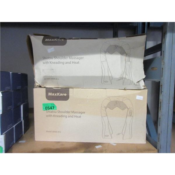 2 MaxKare Heated Shiatsu Shoulder Massagers