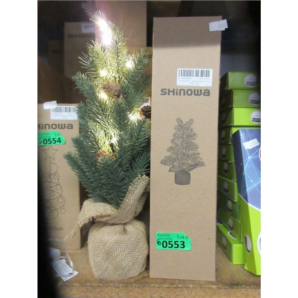 6 New 16" Christmas Trees with LED Lights