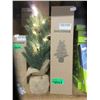 Image 1 : 6 New 16" Christmas Trees with LED Lights