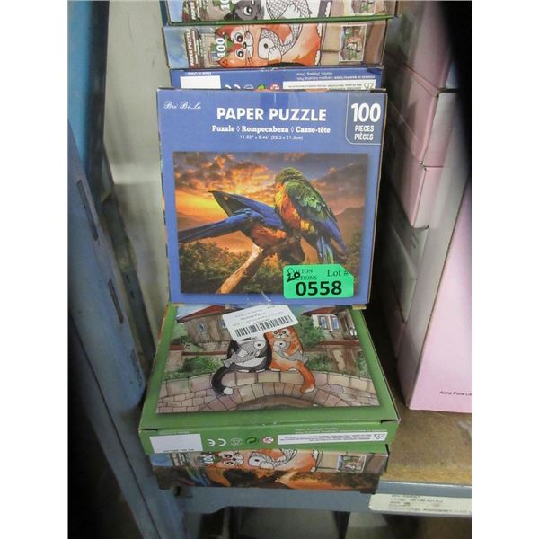 20 Assorted New 100 Piece Puzzles