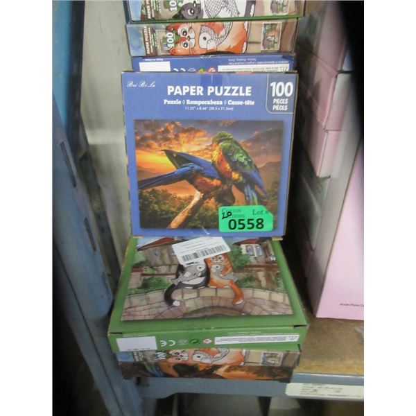 20 Assorted New 100 Piece Puzzles