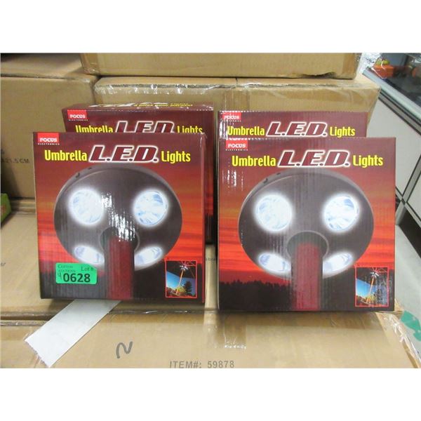 4 New LED Patio Umbrella Lights