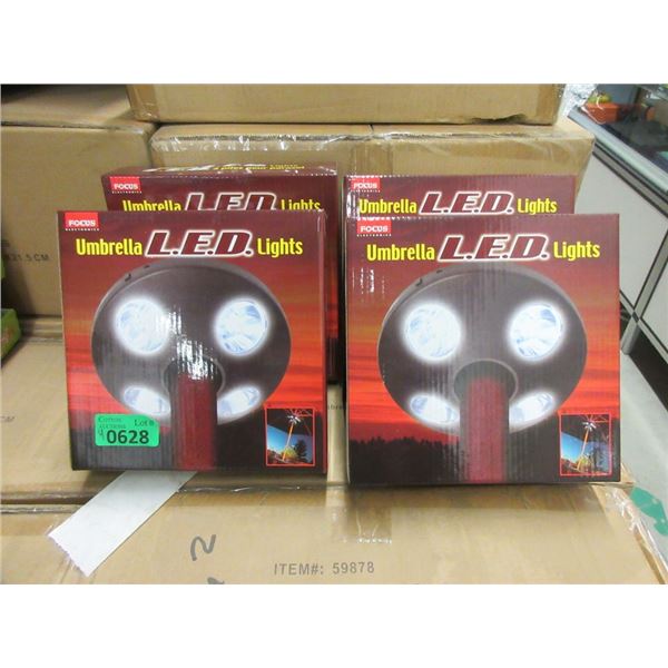 4 New LED Patio Umbrella Lights