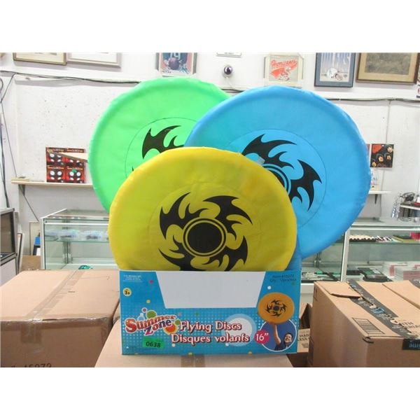 Case of 24 New 15  Jumbo Flying Disc Toys