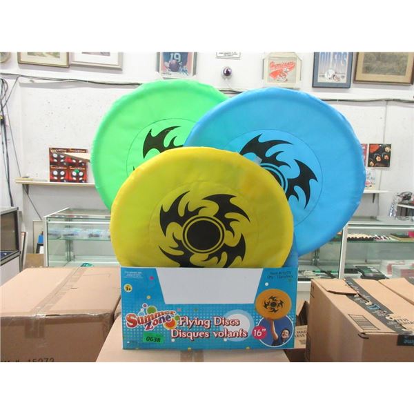 Case of 24 New 15  Jumbo Flying Disc Toys