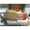 Image 1 : 6 Orange Acrylic Serving Trays