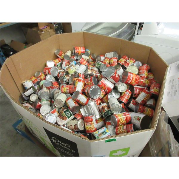 Skid of Assorted Dented Canned Food
