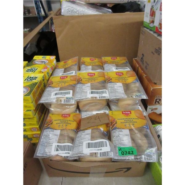 24 Packs of Schar Gluten Free Hamburger Buns