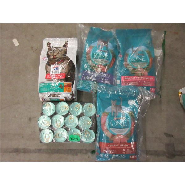 5 Units of Assorted Cat Food