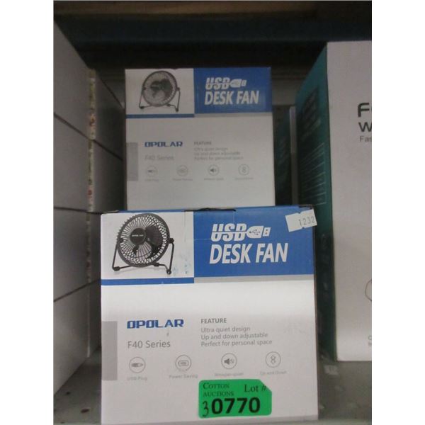 3 Opolar F40 USB Desk Fans