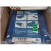 Image 1 : New 16' x 20' Blue All Purpose Tarp