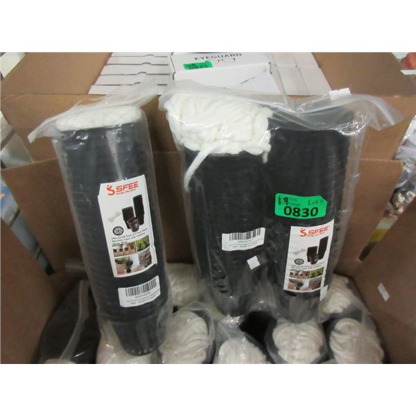 19 Packs of 25 Net Pot Cups with Wicks