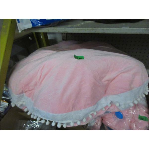 4 New 29" Pink Cushions with Button Center