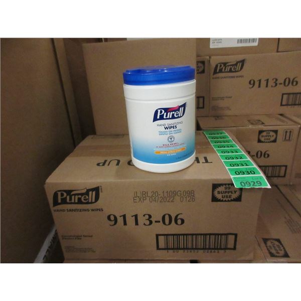 Case of 6 Tubs of Purell Hand Sanitizing Wipes