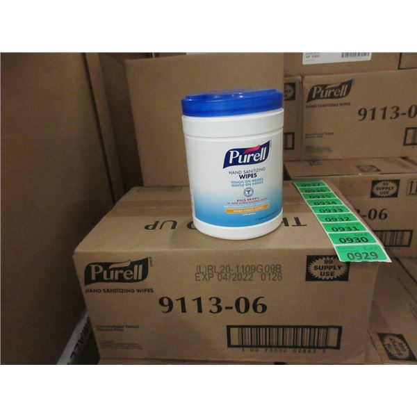 Case of 6 Tubs of Purell Hand Sanitizing Wipes