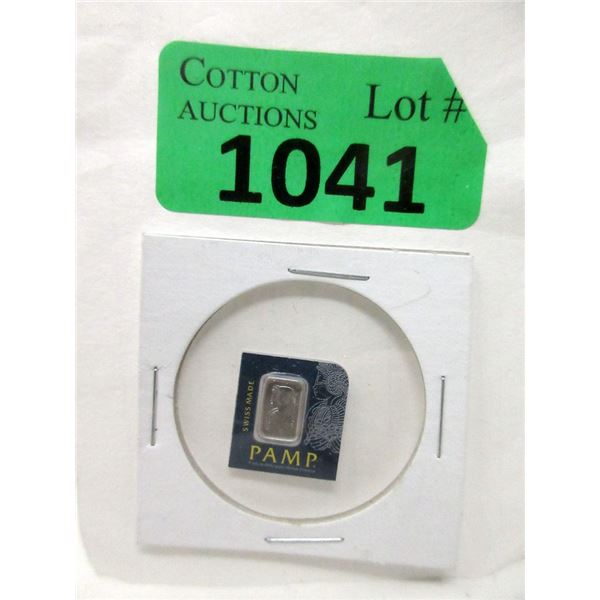 1 Gram .9995 Platinum Pamp Suisse Bar