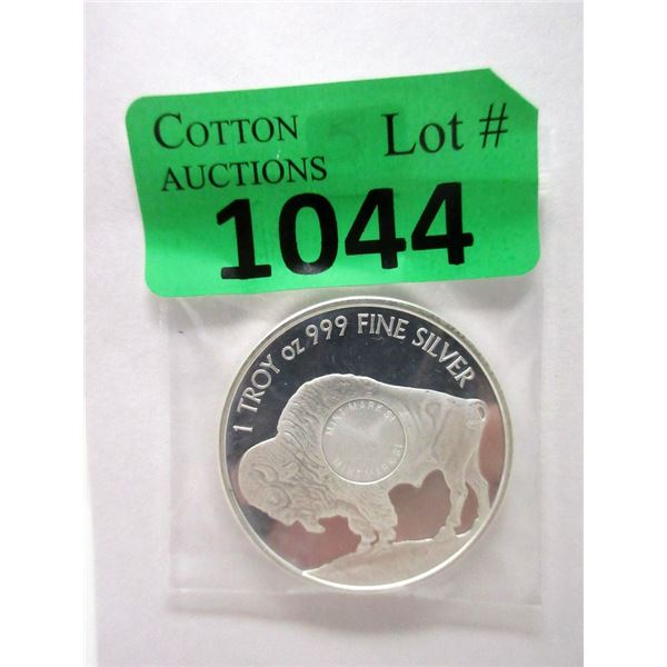 1 Oz. .999 Fine Silver Liberty / Buffalo Round