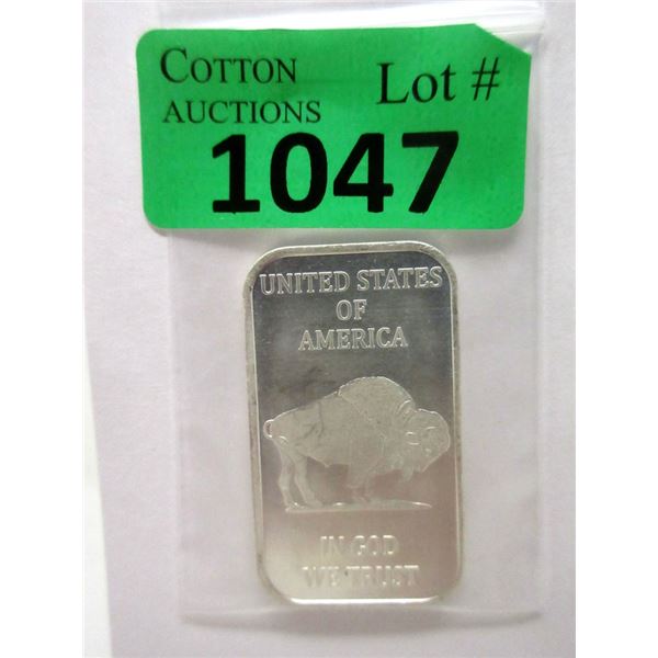 1 Oz. .999 Fine Silver Liberty / Buffalo Bar