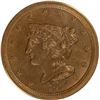 Image 1 : 1857 Braided Hair Half Cent 1/2c PCGS MS-63 BN CAC ( PCGS OLD GREEN HOLDER)