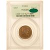 Image 3 : 1857 Braided Hair Half Cent 1/2c PCGS MS-63 BN CAC ( PCGS OLD GREEN HOLDER)