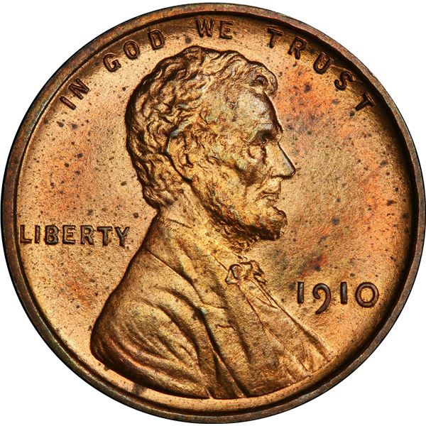 1910 Wheat Cent 1c PCGS PR-64 RD CAC
