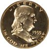Image 1 : 1955 Franklin Half Dollar 50c NGC PF-68 Cameo CAC