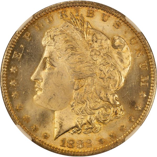 1882-O Morgan Dollar $1 NGC MS-64+
