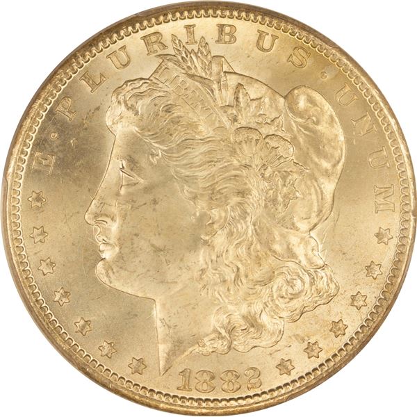1882-CC Morgan Dollar $1 PCGS MS-64+