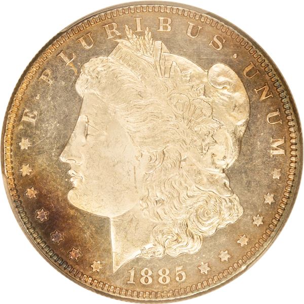 1885 Morgan Dollar $1 PCGS MS-64 DMPL
