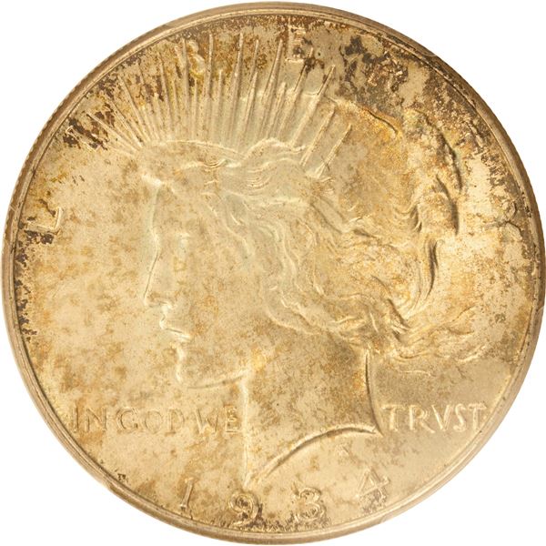 1934 Peace Dollar $1 PCGS MS-65