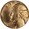 Image 1 : No Date Washington Quarter 25c PL/OVB Struck On A 10c Planchet NGC MS-64  Struck Thru