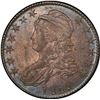 Image 1 : 1819/8 Small 9 Capped Bust Half Dollar 50c PCGS MS-62 (Toned)