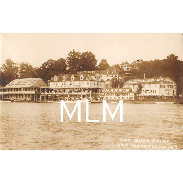 Busy Point Moving Picture Studio Lake Hopatcong, New Jersey Photo Postcard