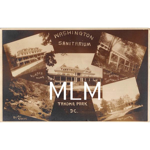 Washington Sanitarium Multi View Takoma Park, DC Photo Postcard