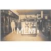 Image 1 : Men's Clothing Store Interior Hat Display Cases Santa Barbara, California Postmark Photo PC