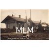 Image 1 : Train Depot Station Just Arrived at Ashley, Indiana Photo Postcard