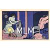 Image 10 : Set of 6 with Wrapper Art Nouveau Lady in the Night Edward Bernard Postcards