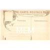 Image 9 : Set of 6 with Wrapper Art Nouveau Lady in the Night Edward Bernard Postcards