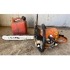 Image 1 : STIHL MS 250 CHAINSAW W/ JERRY CAN - WORKING
