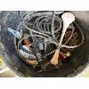 Image 2 : JOB LOT OF MISC HARDWARE, BELTS, WAGON PINS AND TOOLS
