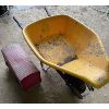 Image 2 : LOT OF 2 - POLY WHEELBARROW & LARGE METAL MAILL BOX.