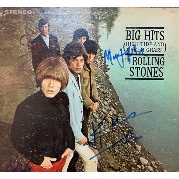 Signed Rolling Stones Big Hits Album Cover