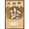 Image 1 : Beatles Poster with Signature Cut