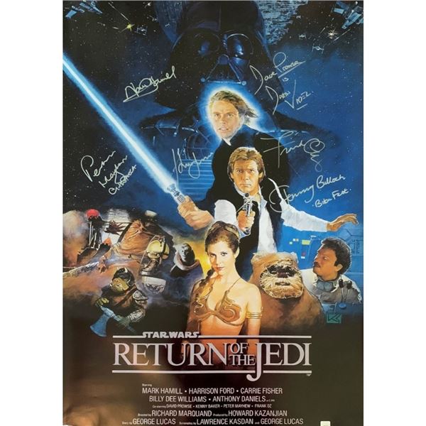 Signed The Return Of The Jedi Movie Poster