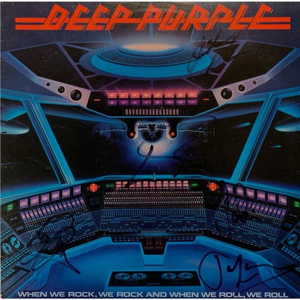 Signed Deep Purple When We Rock, We Rock and When We Roll, We Roll Album Cover