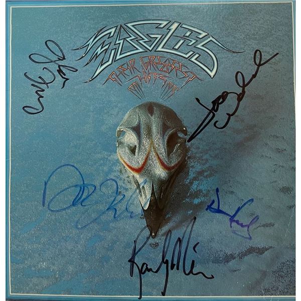 Signed Eagles Greatest Hits Album Cover